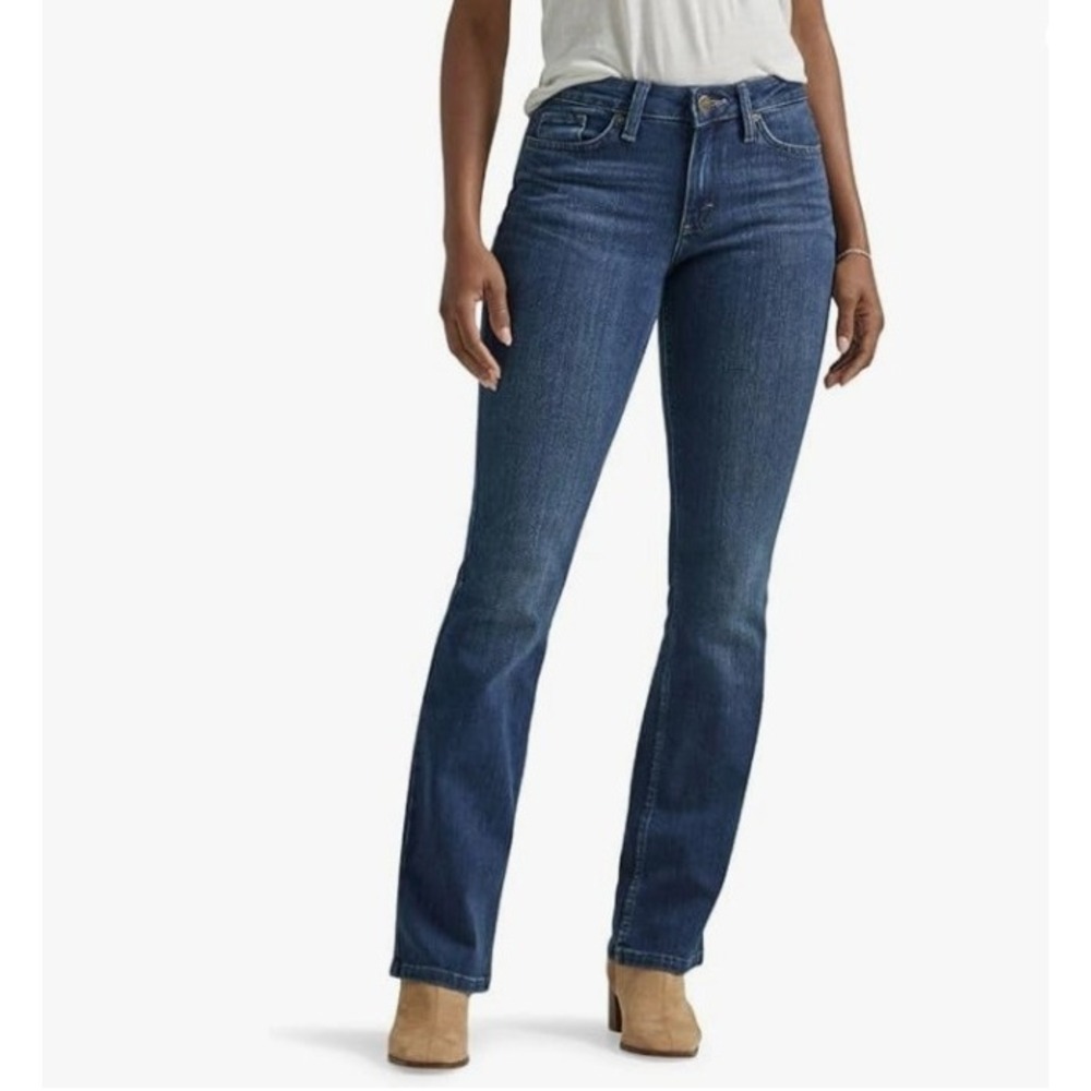 Lee Women's Legendary Mid Rise Bootcut Jean Compass Sz 12 Medium NWT